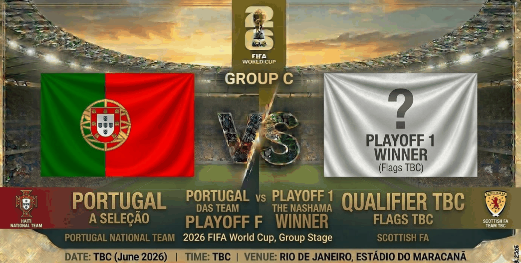 Portugal vs Playoff 1 Winner