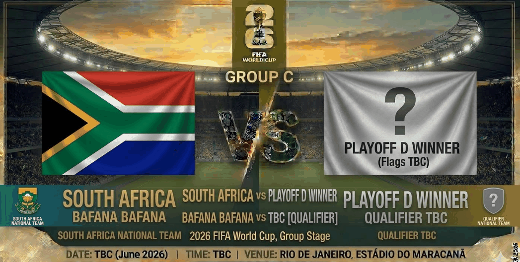 South Africa vs Playoff D Winner